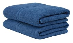 ColourMatch - Pair of Bath - Towels - Ink Blue